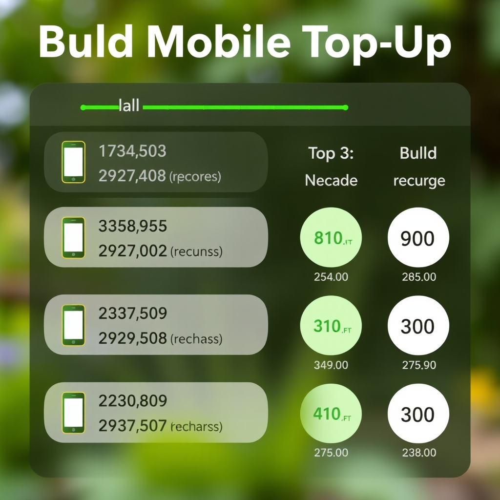 Bulk mobile top up interface showing multiple phone numbers being recharged simultaneously with progress tracking