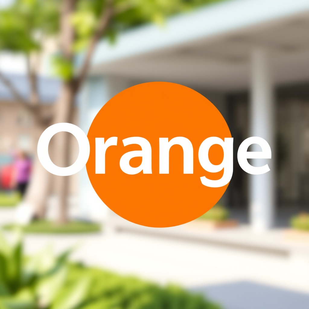 Orange mobile operator logo for international mobile recharge